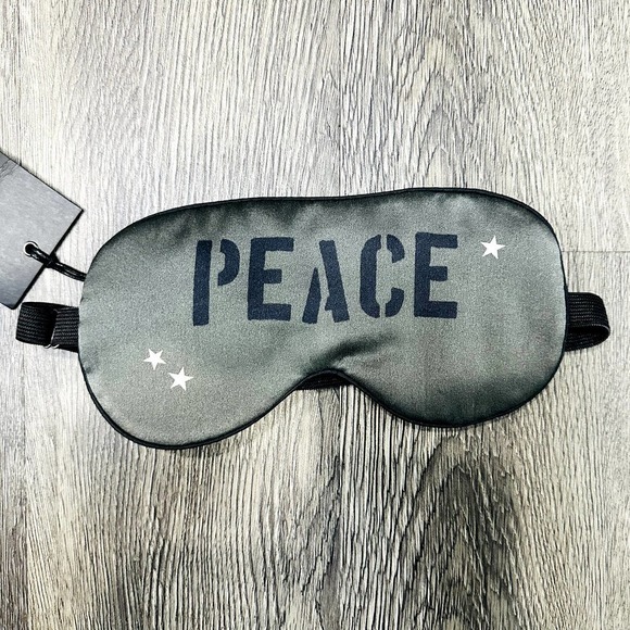 Chaser NWT Peace Time Sleep Mask Blindfold Adjustable Strap Elastic Dark Olive - Picture 2 of 4